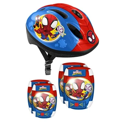 Afbeelding van Marvel Spidey 5 delige Skatebescherming 50 56 cm Rood/Blauw maat S