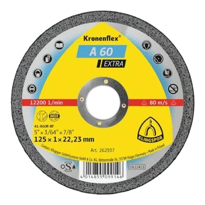 Afbeelding van Klingspor A 60 EX doorslijp schijven 125 x 1 22,23 mm