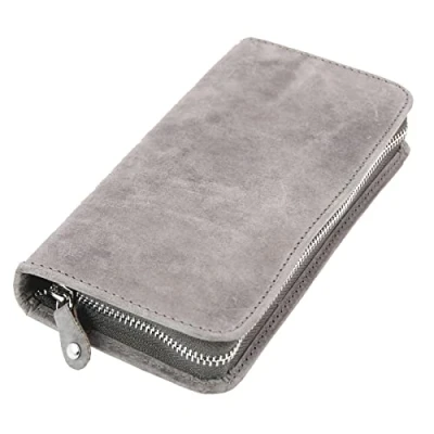Afbeelding van Alassio Ju 2639 Etui Hunterleer Grijs 17X8X2,5Cm