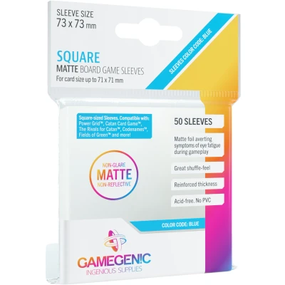 Afbeelding van GAMEGEN!C Matte vierkante hoezen 73 x mm (50), kleur transparant (GGS10061ML)