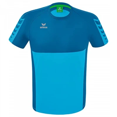 Afbeelding van ERIMA Six Wings T Shirt Curacao Mykonos Maat S