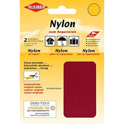 Afbeelding van Kleiber Zelfklevende reparatiepleisters van nylon, waterdicht, donkerrood
