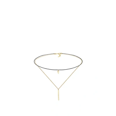 Afbeelding van Elli Choker Ketting, Dames, Maat: 36, Gold coloured