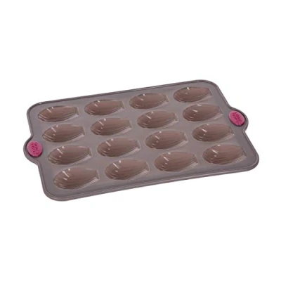 Afbeelding van 5five mal 16 madeleines siliconen silitop zwart rood