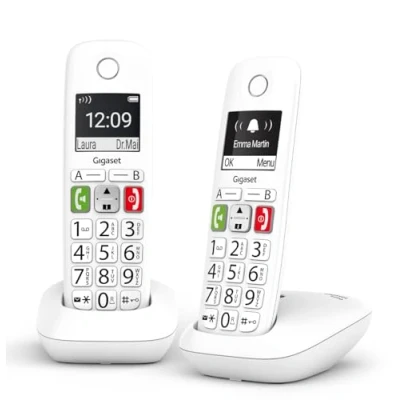 Image de Téléphone sans fil dect gigaset e290 duo blanc