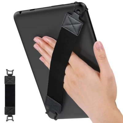 Afbeelding van MoKo Polsband voor iPad/iPad Pro/iPad Air/Kindle Fire HD/Samsung/Lenovo tablet van 9 tot 11 inch, elastische band, licht en draagbaar, zwart
