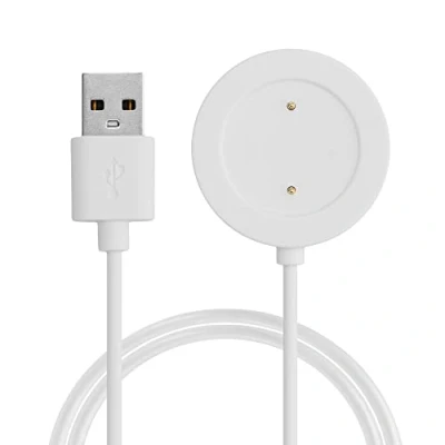 Afbeelding van kwmobile USB oplaadkabel geschikt voor Xiaomi Mi Watch Color Sport / S1 Active kabel Laadkabel smartwatch in wit