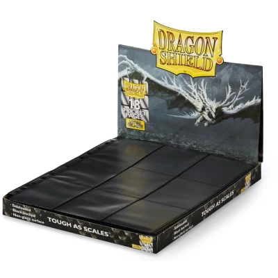 Afbeelding van Dragon Shield 18 Pocket Pages Side Loading Black Non Glare (50 stuks)