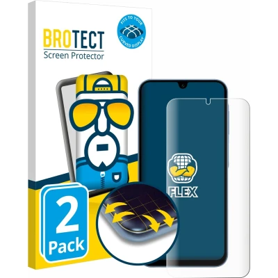 Afbeelding van BROTECT Screenprotector voor Samsung Galaxy A15 Folie Beschermfolie transparant volledig dekking (2 Stuks)