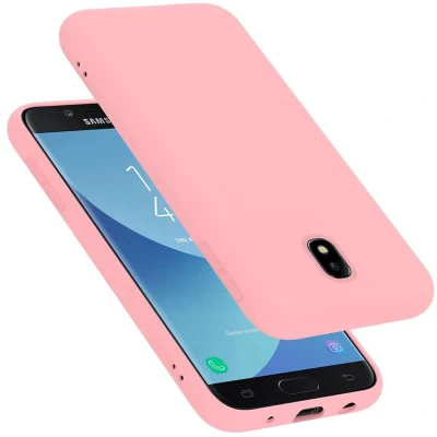 Afbeelding van Cadorabo Hoesje geschikt voor Samsung Galaxy J5 2017 in LIQUID ROZE Beschermhoes gemaakt van flexibel TPU silicone Case Cover