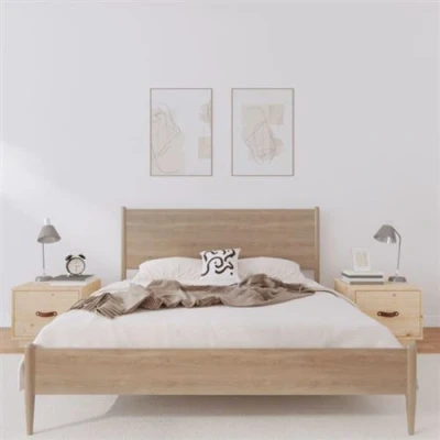 Afbeelding van Nachtkastjes 2 st 40x34x35 cm massief grenenhout