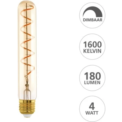 Afbeelding van EGLO LED Lamp E27 Ø 3 cm T30 Amber 1600K