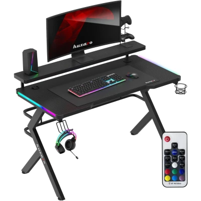 Afbeelding van Biurko HUZARO Hero 5.0 RGB Czarny
