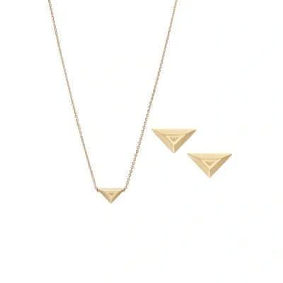 Afbeelding van Emporio Armani Eagle Logo Gold Gift Set EGS3160SET