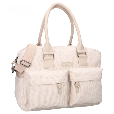 Afbeelding van Kidzroom Care Vienna Dream And Laugh Luiertas Beige Verschoonmatje Verstelbare schouderband Ophanglussen kinderwagen