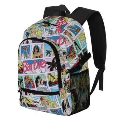 Afbeelding van Karactermania Barbie Comic FIGHT FAN 2.2 Rugzak Backpack handbagage met trolley bevestiging
