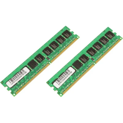 Afbeelding van CoreParts MicroMemory (2 x 2GB), RAM Modelspecifiek, Groen