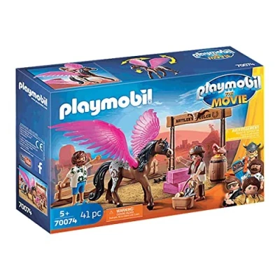 Afbeelding van PLAYMOBIL PLAYMOBIL: THE MOVIE Marla en Del met gevleugeld paard 70074