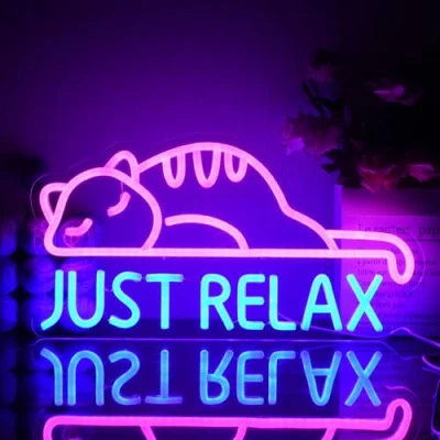 Afbeelding van UExnkj Y kat neon teken, badge slaapkamer decoratie lampen USB aangedreven met schakelaar feestgeschenken