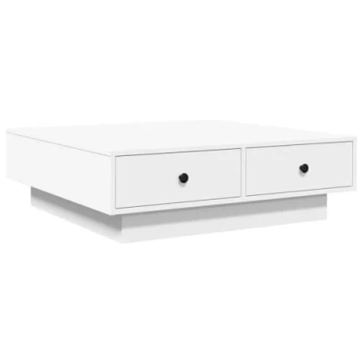 Image de vidaXL Table basse blanc 90x90x28 cm bois d&#039;ingénierie806912