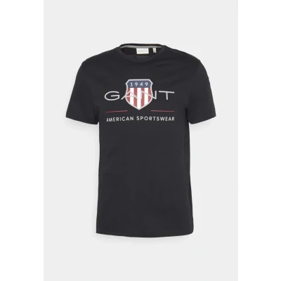 Afbeelding van GANT REG Archive Shield Tshirt print, Heren, Maat: 3XL, Black