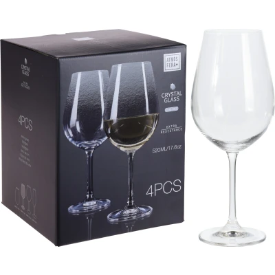 Afbeelding van Wijnglas kristal 520 ml 4 sts