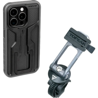 Afbeelding van Topeak Ridecase Hoesje Voor Iphone 15 Pro Met Steun Zwart