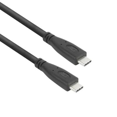 Image de ACT Câble USB 24 pin C (M) pour 3.2 Gen 2 / DisplayPort 1.4 20 V 3 A 5 m alimentation (60 W), support 4K60Hz (4096 x 2160), prise en charge de 1920 1080 à 120 Hz, débit transfert données jusqu&#039;à 10
