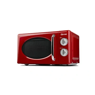 Afbeelding van Girmi FM21 combi magnetron, vintage design, 20 liter, 700 + 800 W, rood