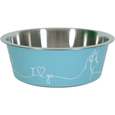 Afbeelding van Zolux love voerbak hond blauw 17,8 cm 1,2 ltr