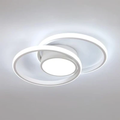 Image de Comely plafonnier LED, 42W 4800LM, rond salon moderne, cuisine, salle de bains, chambre à coucher, couloir, blanc froid 6500k, diamètre 40cm,