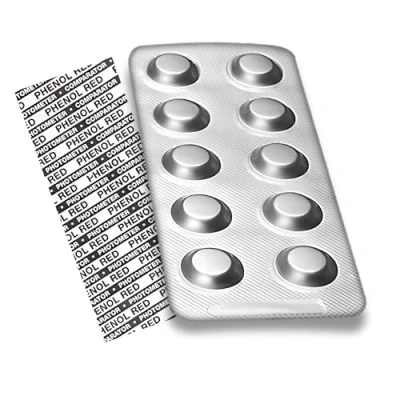 Afbeelding van Phenol Red PoolLab 50 x testtabletten voor meting van pH waarde in zwembadwater, ook geschikt andere handfotometers