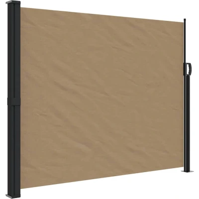 Afbeelding van Windscherm intrekbaar 170x300 cm taupe