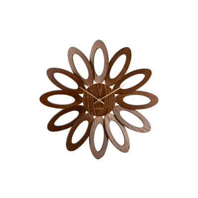 Afbeelding van Karlsson Fiore wandklok dark wood Bruin / 4 x 40 cm Hout