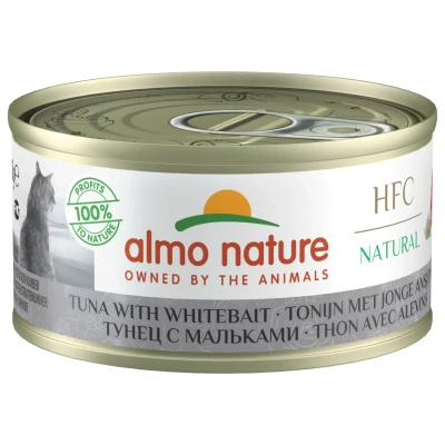 Afbeelding van Almo Nature Hfc Cat Natural Blik 70 g Kattenvoer Tonijn&amp;Ansjovis Classic
