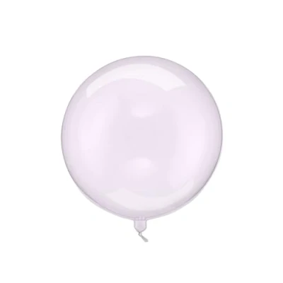 Afbeelding van PartyDeco Folieballon Orbz Transparant Paars 40 cm