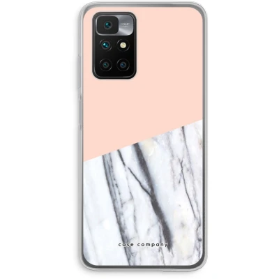 Afbeelding van Case Company® hoesje geschikt voor Xiaomi Redmi 10 A touch of peach Soft Cover Telefoonhoesje Bescherming aan alle Kanten en Schermrand