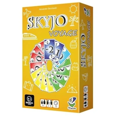Afbeelding van Skyjo Reisversie kaartspel in het Frans compact formaat 2 tot 8 spelers 105 kaarten + regelboek snel en familiespel