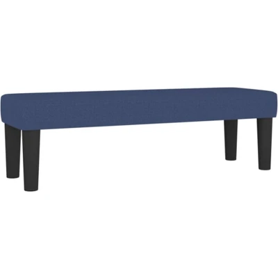 Afbeelding van Bankje 100x30x30 cm stof blauw
