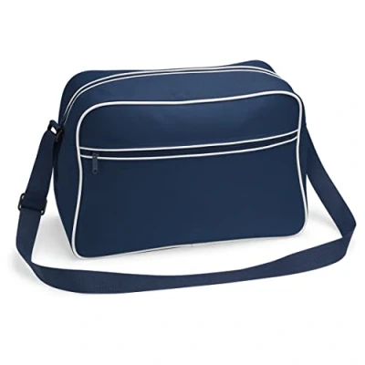 Afbeelding van Retro Schoudertas BagBase met verstelbare riem 18 Liter French Navy