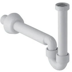 Afbeelding van Geberit Uniflex buissifon met muurbuis en rozet (wit)