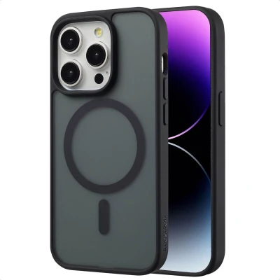 Afbeelding van imoshion Hoesje Geschikt voor iPhone 14 Pro Color Guard Backcover MagSafe Zwart
