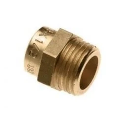 Afbeelding van Riko Messing soldeer Cap Puntstuk kort 3/8&quot;buiten x 15