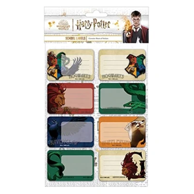 Afbeelding van Harry Potter Intricate Houses School Labels