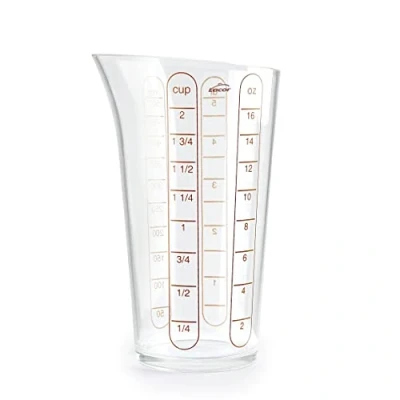Afbeelding van Lacor 67075 Basis maatbeker, container met afmetingen, vloeistoftester, hoogwaardig kunststof, BPA vrij, 8,5 cm, 0,5 liter