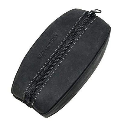 Afbeelding van Lilosac® Portemonnee voor heren koffiebonen dik, zacht leer tassen broek of jas, antracietgrijs, Eén maat