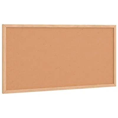 Afbeelding van vidaXL Bord in kurk met massief grenenhouten frame 60x30 cm