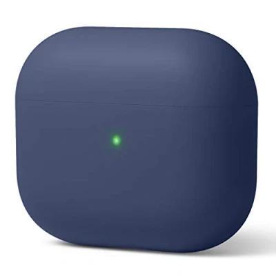 Afbeelding van elago Vloeibare hybride hoes compatibel met AirPods 3, drielaagse structuurbescherming (Indigo jean)