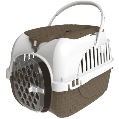 Afbeelding van Bama Pet Transportbox Kattenvervoersbox 52x33x34 cm Taupe