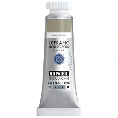 Afbeelding van Lefranc &amp; Bourgeois Linel Gouache Extra Fine Lichen Grey 223 14ml
